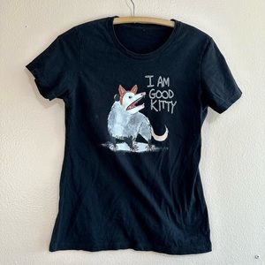 Possum t shirt.  I am good kitty tee
